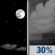 Thursday Night: A 30 percent chance of showers and thunderstorms after 1am.  Mostly clear, with a low around 72.