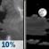 Wednesday Night: A 10 percent chance of showers and thunderstorms before 7pm.  Mostly cloudy, then gradually becoming mostly clear, with a low around 79. South wind 5 to 10 mph. 