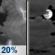 Wednesday Night: A 20 percent chance of showers and thunderstorms before 10pm.  Mostly cloudy, with a low around 78. Southeast wind around 5 mph. 