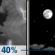 Tonight: A 40 percent chance of showers and thunderstorms before 11pm.  Mostly cloudy, then gradually becoming mostly clear, with a low around 79. Breezy, with a south wind 15 to 20 mph decreasing to 10 to 15 mph after midnight. Winds could gust as high as 25 mph. 