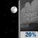 Tonight: A 20 percent chance of showers after 4am.  Mostly clear, with a low around 77. Southeast wind 5 to 10 mph becoming light and variable  in the evening. 