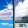 Tuesday: A 30 percent chance of showers and thunderstorms after 1pm.  Mostly sunny, with a high near 91.
