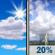 Sunday: A 20 percent chance of showers and thunderstorms after 1pm.  Mostly sunny, with a high near 89.
