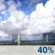 This Afternoon: A 40 percent chance of showers and thunderstorms.  Mostly sunny, with a high near 88. East wind around 10 mph. 