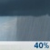 Thursday: A slight chance of showers, then a chance of showers and thunderstorms after noon. Partly sunny, with a high near 81. Chance of precipitation is 40%. Thursday: A slight chance of showers, then a chance of showers and thunderstorms after noon. Partly sunny, with a high near 81. Chance of precipitation is 40%.